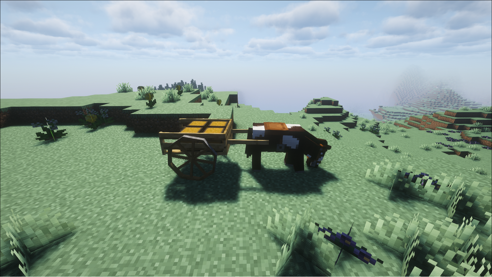 Carro enganchado a un caballo