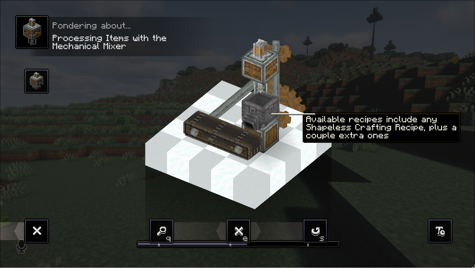 Animación 3D de la mezcladora mecánica de create